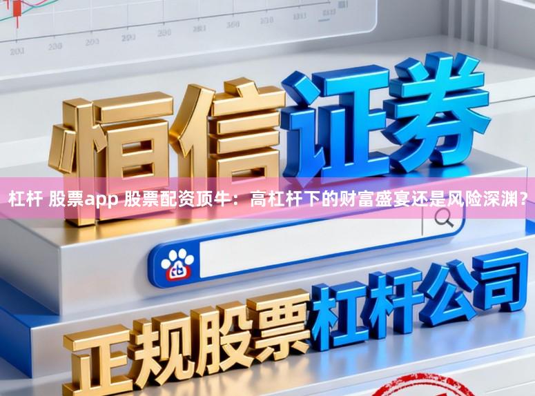 杠杆 股票app 股票配资顶牛：高杠杆下的财富盛宴还是风险深渊？