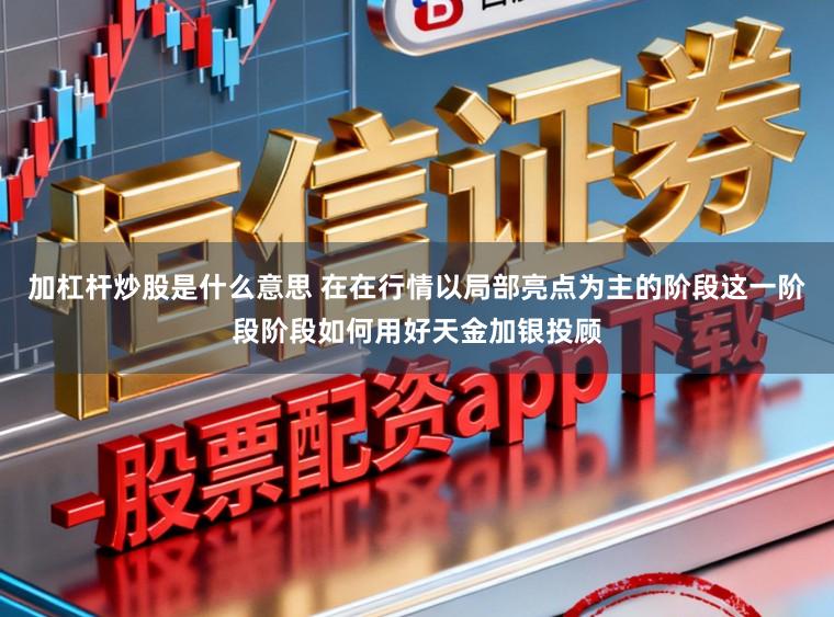 加杠杆炒股是什么意思 在在行情以局部亮点为主的阶段这一阶段阶段如何用好天金加银投顾