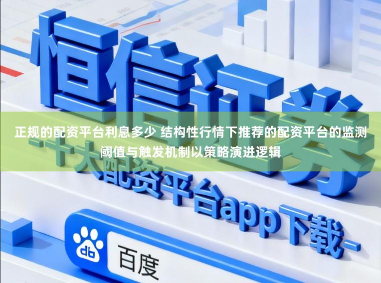 正规的配资平台利息多少 结构性行情下推荐的配资平台的监测阈值与触发机制以策略演进逻辑