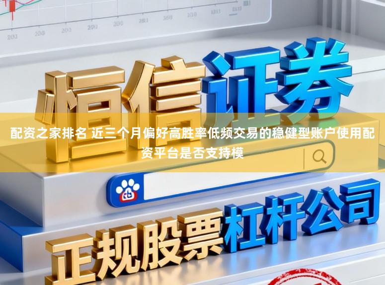 配资之家排名 近三个月偏好高胜率低频交易的稳健型账户使用配资平台是否支持模